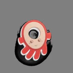 Anneau de dentition bois et silicone Poulpe Les aventures de Paulie - Moulin Roty