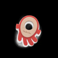 Anneau de dentition bois et silicone Poulpe Les aventures de Paulie - Moulin Roty