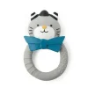 Anneau de dentition chat gris Les Moustaches - Moulin Roty