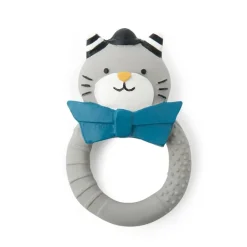 Anneau de dentition chat gris Les Moustaches - Moulin Roty