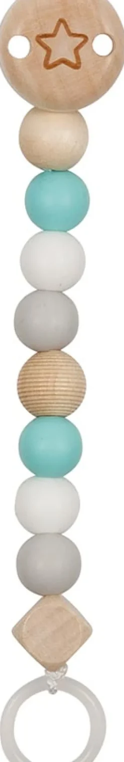 Attache-tétine en bois Etoile Heimess