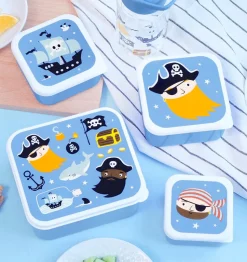 4 boites à gouter gigognes Pirates - A Little Lovely Company