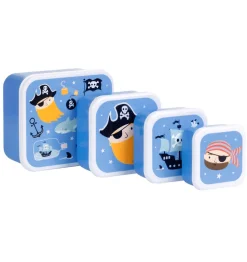 4 boites à gouter gigognes Pirates - A Little Lovely Company