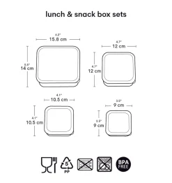 4 boites à gouter gigognes Pirates - A Little Lovely Company