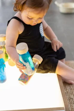 Bouteille sensorielle Float Bleu - Petit Boum