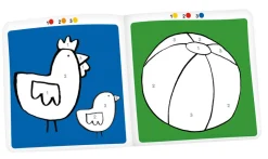 Cahier de coloriages magiques Français/anglais Les Popipop - Moulin Roty