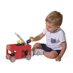 Camion de pompiers en bois Bolid - Janod