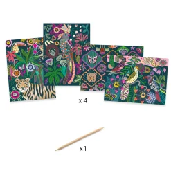 4 cartes à gratter Rococo - Djeco