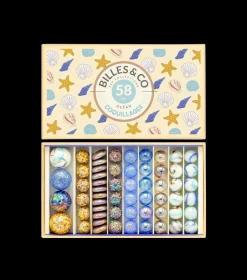 Coffret 58 billes Coquillages - Billes & Co