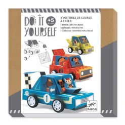 Coffret DIY 3 voitures à créer Grand prix - Djeco