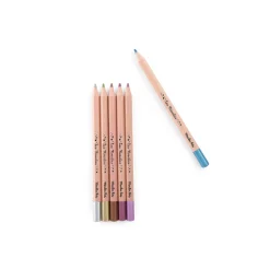 6 crayons métallisés Les Rosalies - Moulin Roty