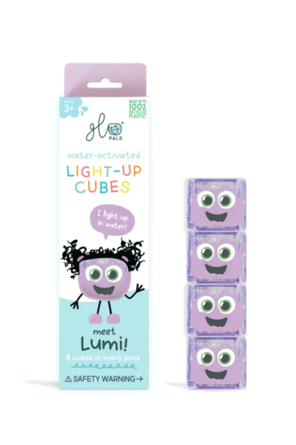 Cubes lumineux violets Lila - Glo Pals