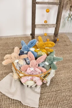 Doudou lapin vert sauge 18 cm - Doudou et compagnie