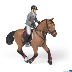 Figurine Cheval de concours et cavalier - Papo