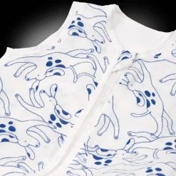 Gigoteuse été chiens bleus 70 cm Puce & Pilou - Moulin Roty