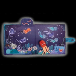 Grand livre tissu d'activités Les aventures de Paulie - Moulin Roty