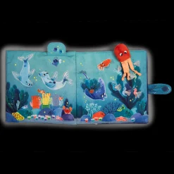 Grand livre tissu d'activités Les aventures de Paulie - Moulin Roty