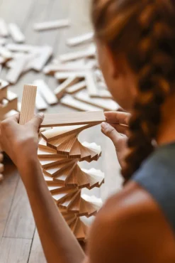 Jeu de construction Baril 200 planchettes en bois - Kapla