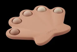 Jouet coquillage pop it en silicone Anne pop toy rose pâle - Liewood