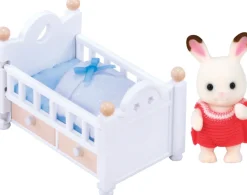 Le bébé lapin chocolat et son lit - Sylvanian Families