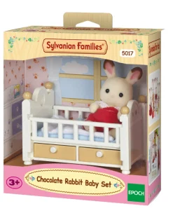 Le bébé lapin chocolat et son lit - Sylvanian Families