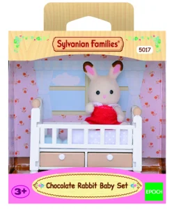 Le bébé lapin chocolat et son lit - Sylvanian Families