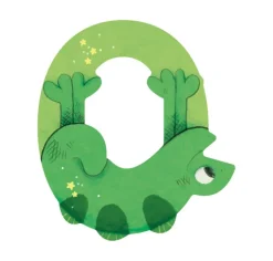 Lettre bois O vert Mon premier alphabet - Moulin Roty