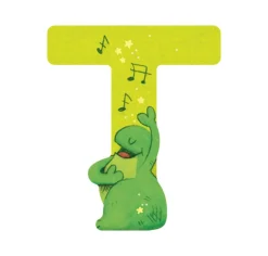Lettre bois T vert Mon premier alphabet - Moulin Roty