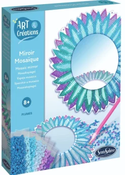 Miroir mosaïques Plumes Sentosphère