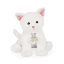 Peluche bébé chat blanc 18 cm - Histoire d'Ours