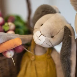 Peluche Lapin ocre Trois petits lapins - Moulin Roty