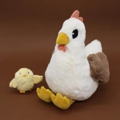 Peluche Poule maman/bébé Ptipotos - Les Déglingos