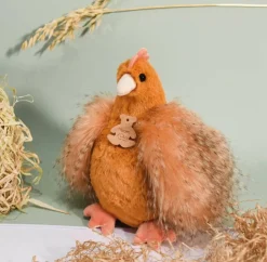 Peluche Poulette orange 20 cm - Histoire d'Ours