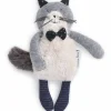 Petite peluche chat gris clair Fernand Les Moustaches - Moulin Roty