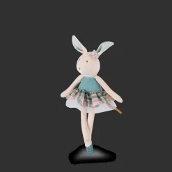Petite peluche lapin bleu La petite école de danse - Moulin Roty