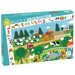 Puzzle d'observation Ferme 35 pcs - Djeco