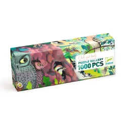 Puzzle gallery Owls and birds 1000 pcs - Djeco