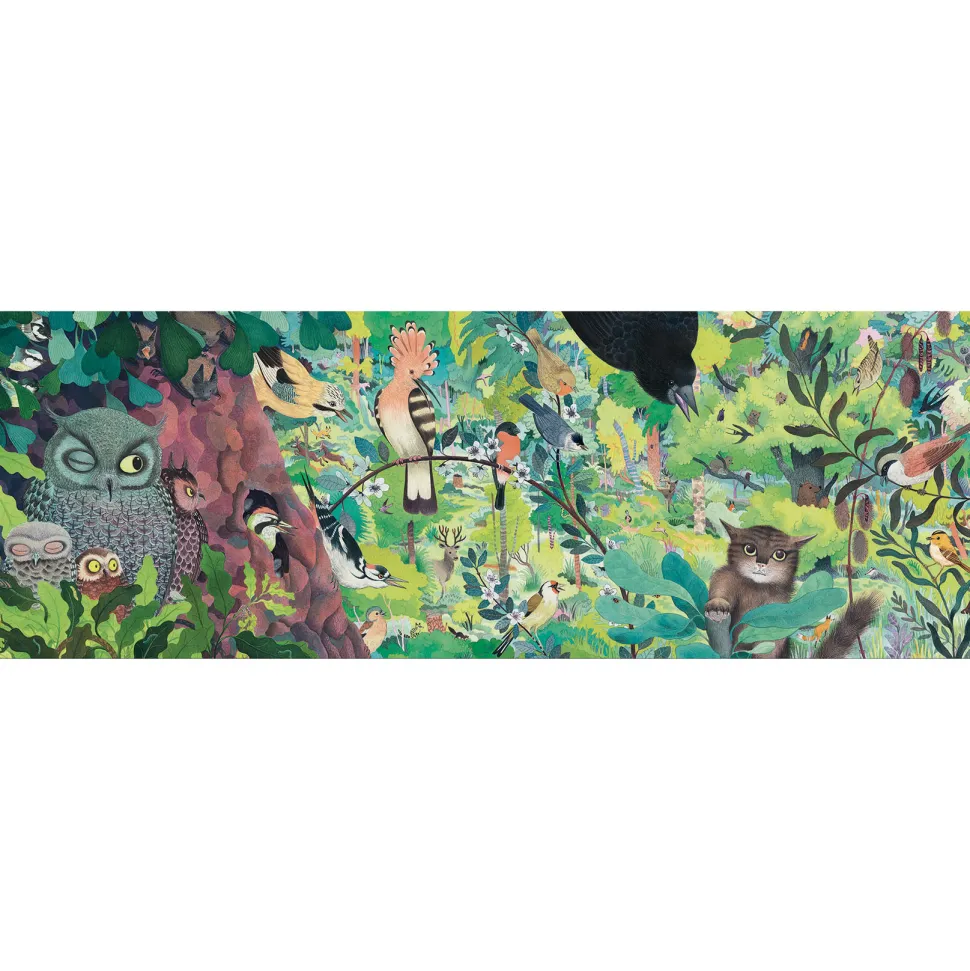 Puzzle gallery Owls and birds 1000 pcs - Djeco