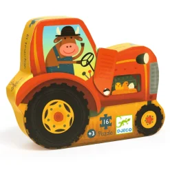 Puzzle silhouette Tracteur - Djeco