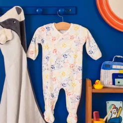 Pyjama 1m velours chiens multicolores Puce & Pilou - Moulin Roty