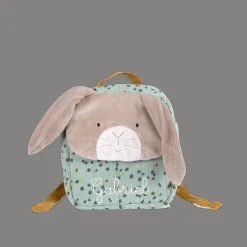 Sac à dos personnalisé Lapin sauge Trois petits lapins - Moulin Roty