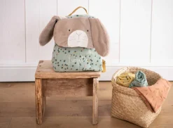 Sac à dos personnalisé Lapin sauge Trois petits lapins - Moulin Roty