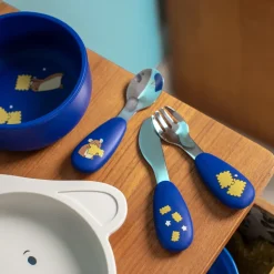 Set couverts silicone Puce & Pilou - Moulin Roty