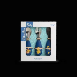 Set couverts silicone Puce & Pilou - Moulin Roty