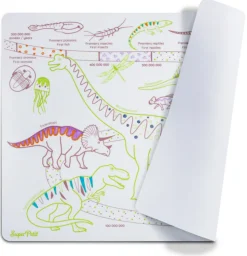 Set en silicone à colorier l'ere des dinosaures - SuperPetit