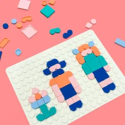 Silipop mosaïques à clipser blanc - Superpetit