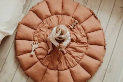 Tapis de jeu à bords relevables 2 en 1 Bloom marron - Play and Go