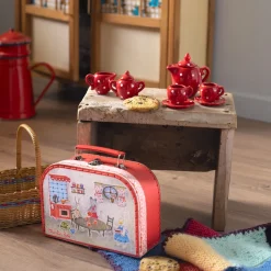 Valise dînette à pois La Grande Famille - Moulin Roty