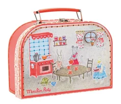 Valise dînette à pois La Grande Famille - Moulin Roty