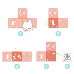 Coloriage 3 pochoirs pour une image - Djeco